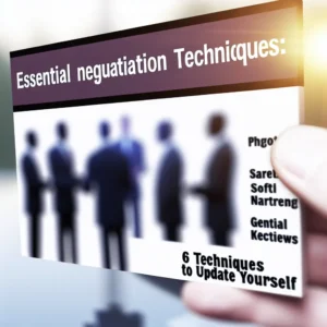Técnicas de Negociação Essenciais: 6 Técnicas para Se Atualizar