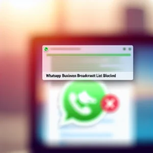[SOLUÇÃO] Lista de transmissão do WhatsApp Business bloqueada